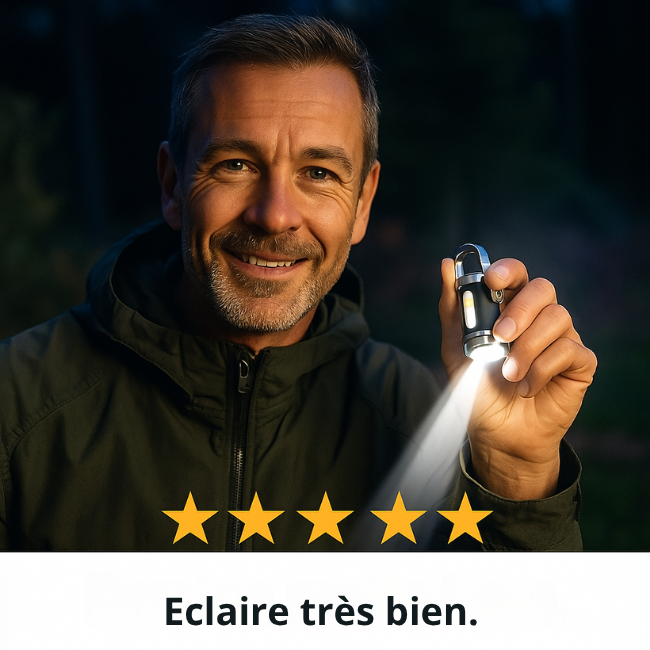 Mini Lampe de Poche qui Fait Tout !